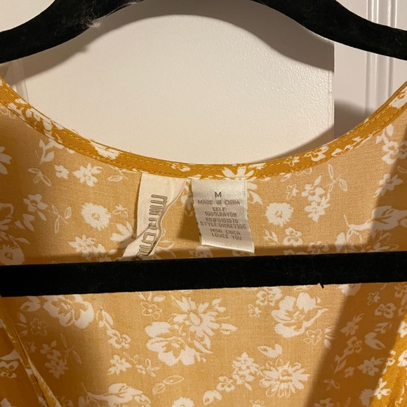 Yellow and White Floral Dress - Picture 2 of 4